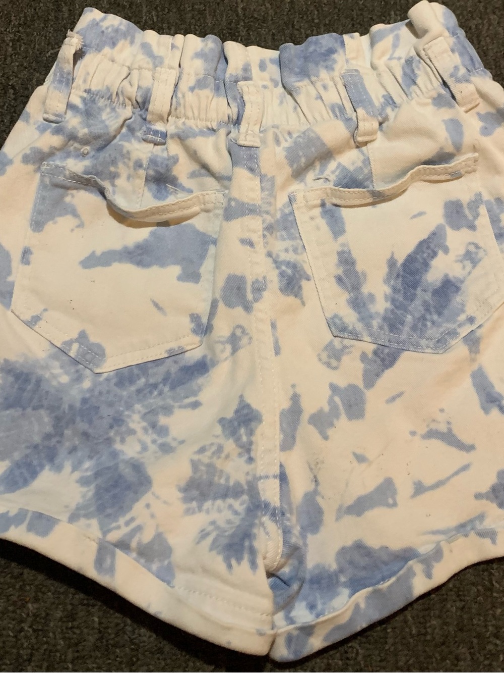Juniors No Boundaries Brand High-Waisted Denim Shorts Sz.(3-5) Blue/White - Picture 2 of 4